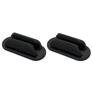 2 Pack Black Adhesive Silicone Pen Pencil Razor Marker Brushes Clip Holder